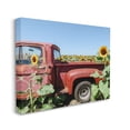 thumbnail image 3 of Stupell Industries Red Vintage Pickup Truck Amidst Sunflower Field Photograph Gallery Wrapped Canvas Print Wall Art, Design by Kali Wilson, 3 of 7