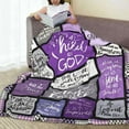 thumbnail image 2 of Christian Blanket Gift for Women, Inspirational Throw Blanket for Couch, Soft Lightweight Flannel Blanket, 30"x 40" Thoughts and Prayers Blankets for Bedroom Sofa Living Room Decoration, 2 of 18