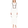 thumbnail image 5 of Aislor Liturgical Dancewear for Women Sleeveless Side Lace-up Church Worship Praise Dance Tunic Dress White XL, 5 of 6