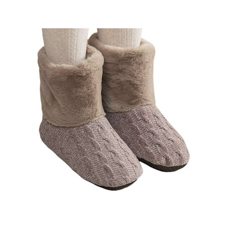 

GENILU Women s Warm Bootie House Sock Slippers Comfy Boots Indoor House Shoes