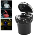 thumbnail image 4 of Auto  Holder, LED Light Indicator -Studded Smokeless Universal Bling Bling Car Ashtray  For Vehicle Black,White,Red, 4 of 8