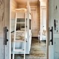 thumbnail image 4 of 12\" Sliding Barn Door Pull Flush Handle Gate Hardware Set Iron Matte Black, 4 of 4