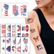 thumbnail image 1 of Tatuajes Temporales Patrióticos Pegatinas De Tatuaje Extraíbles Para El Día De La Independencia 4 De Julio Pegatina De Arte Corporal Para Celebración 11 Uds. Kearding CE006009-00, 1 of 6