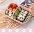 thumbnail image 4 of 4 PCS Bento Lunch Box,3 Compartment Meal Prep Lunch Containers,Leak Proof Bento Box Adult Lunch Box,BPA Free Plastic Reusable Food Storage Container with lid,Microwave/Freezer/Dishwasher Safe, 4 of 7