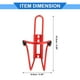thumbnail image 4 of Soporte para botella de bicicleta, portabotellas para bicicleta de montaña, portabotellas de agua universal, ligero, de aleación de aluminio, rojo, 4 of 6