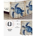 thumbnail image 3 of Watercolor Blue Turtle Bed Skirt King Size 18" Drop Retro Sheet Music Watercolor Ruffled Wrap Around Bed Skirts Adjustable Elastic Bedskirt Dust Ruffle for King Size Bed, 3 of 7