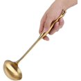 thumbnail image 5 of Ladle Spoon Soup-Stainless Steel Ladle Spoon Large Soup Ladle Kitchen Spatula Turner Cooking Tool(Tyrant Gold), 5 of 5
