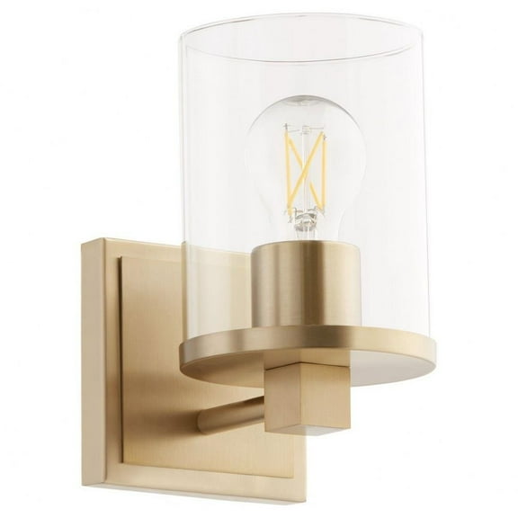 1 Light Bath Vanity-8.25 inches Tall and 4.75 inches Wide-Aged Brass Finish Bailey Street Home 183-Bel-5054712