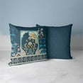 thumbnail image 4 of Mughal Paradise Indoor/Outdoor Pillow in Indigo 16x16, 4 of 7