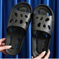 thumbnail image 6 of ZACPNCV Men's Large Hole EVA Shower Slippers Quick Dry Non Slip Anti Odor Bathroom Sandals Comfort Summer, 6 of 8