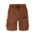 thumbnail image 4 of Mlzmgr Cargo Shorts for Men S-3XL Drawstring Elastic Waist Shorts Mens Outdoor Hiking Short Pants with Multi Pockets, 4 of 6
