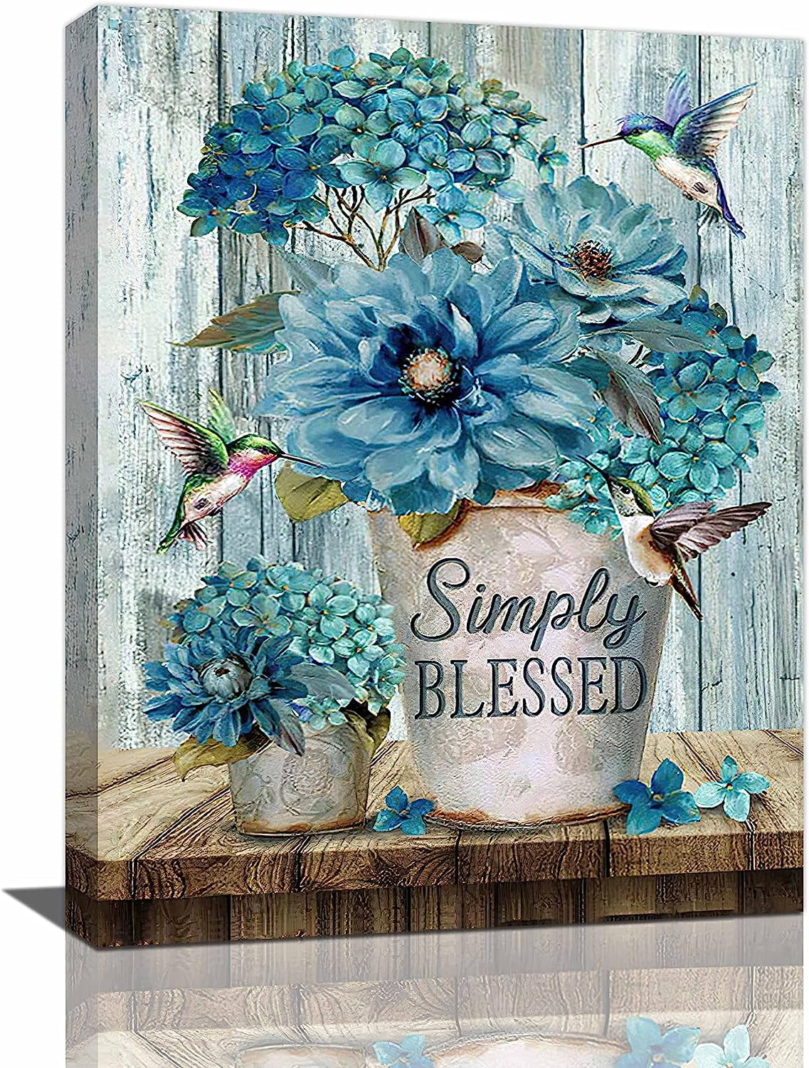 Farmhouse Floral Wall Art Rustic Flower Pictures Wall Decor Country