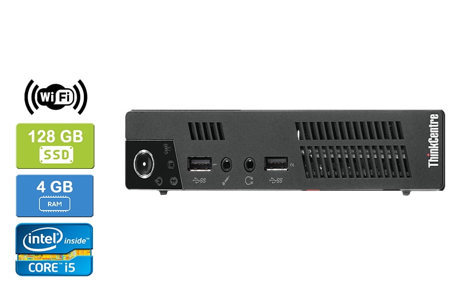 Refurbished: LENOVO M92P Intel Core i5-3470T 4GB 128GB SSD Win 10 Pro Wifi