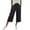 *Black, variant on ClodeEU Women's Lightweight High Waist Denim Capri Pants,Casual Loose Straight Leg Capri Jeans with Pockets Black,Women's Plus L