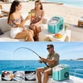 thumbnail image 6 of Auseo Countertop Ice Maker, 2 Sizes of Bullet Ice, 26Lbs/24H, 8 Ice Cubes in 6 Mins, Portable Ice Machine with Self-Cleaning for Home/Party/Travel/Camping (Light Green), 6 of 12