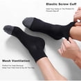 thumbnail image 3 of Men's Ankle Socks 6-Pack, Cushioned Athletic Running Socks with Arch Support, Breathable for Work & Sports, 3 of 5