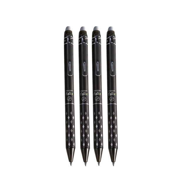SLYNSHome Erasable Gel Pens Retractable Erasable Gel Ink Pens for Smooth Writing & Easy Erasing Refillable Erasable Click Pens for Office Supplies - Black