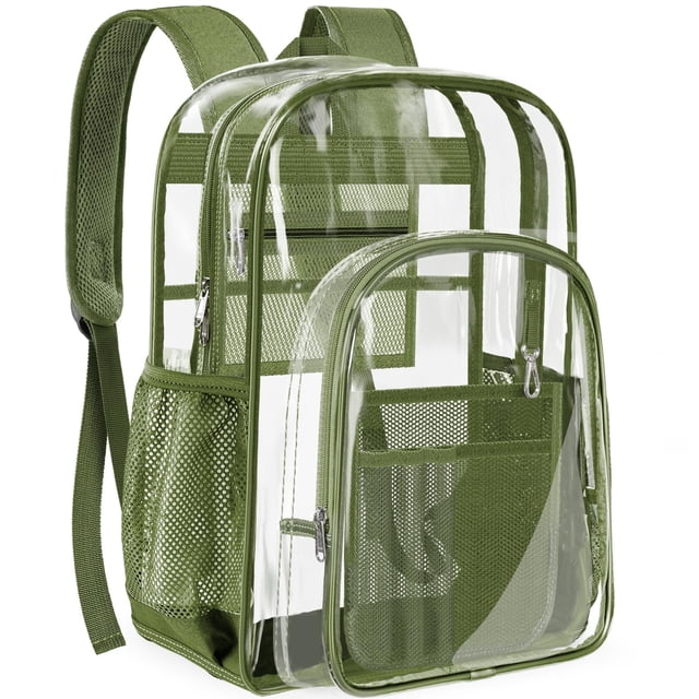 Mochila transparente PAMANO transparente de alta resistencia para el trabajo universitario