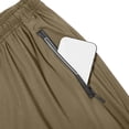 thumbnail image 5 of SAWOBUUN Men's Ice Silk Joggers Lightweight Athletic Pants Elastic Waist Drawstring Summer Workout Trousers with Zipper Pockets, 5 of 9