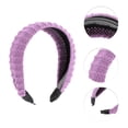 thumbnail image 5 of Unique Bargains 1 Pc Knitted Wide Headbands for Women Purple, 5 of 6
