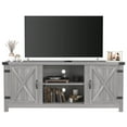 thumbnail image 7 of Furmax Barn Door TV Stand Media Console Center Industrial Style for TVs up to 65", Grey Wash, 7 of 7
