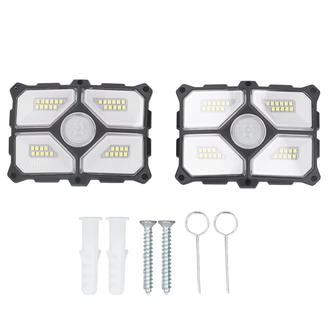 Outdoor Solar Light,2 Set LED Solar Outdoor Solar Wall Lamp Outdoor Wall Sconces Effortless Installation