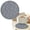 A, variant on Round Placemats Set of 6 Woven Placemats Washable Braided Table Mats for Dining Table Heat Resistant Non-Slip Circle Place Mats