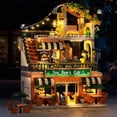 thumbnail image 6 of INSOON City Coffee House Building Set, 1173 Pieces with LED Lights, Cafe Shop Model Toy for Kids, Teens, and Adults Ages 6+, Creative Building Blocks, 6 of 10