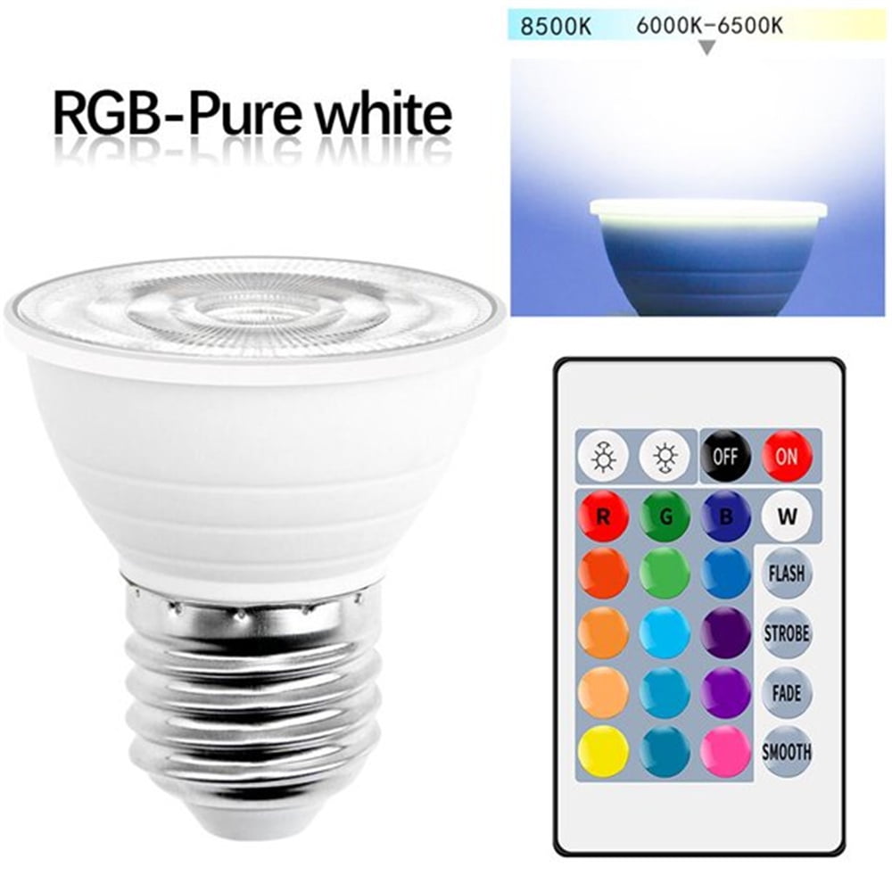 LED Light Bulbs, 15 Colour Changing Dimmable White/Warm White RGB LED