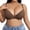 Brown, variant on Women Plus Size Lace Underwire Bra Push Up Comfortable Daily Wear