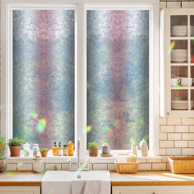 Pink White Grey Gradient Color Art Window Privacy Film,Heat Control Sun ...