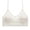 01 White, variant on Spaghetti Straps Sports Bra for Women Comfort Wireless V Neck Ladies Camisole Yoga Bras