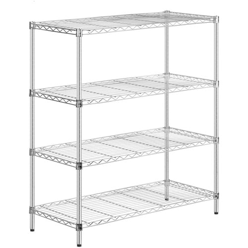 Honey Can Do 4Shelf Steel Storage Shelving Unit, Multicolor