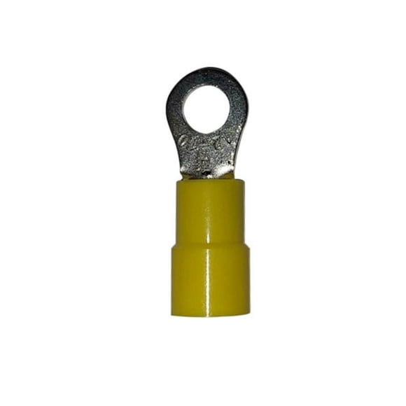 Terminal Ojo Itsa 3/16 Amarilla Cobre Estañado 12Pz