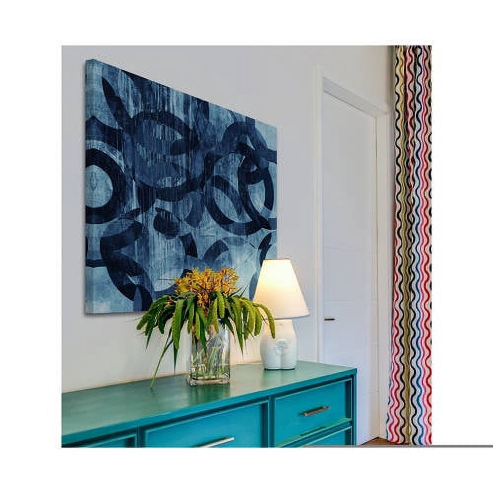 "Dancing Rings" Painting Print on Wrapped Canvas