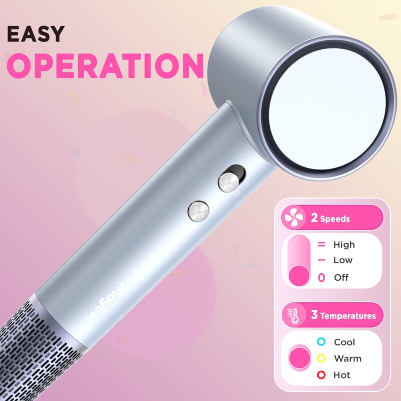 Hair Dryer, 110000 RPM Ionic Travel Blow Dryer Hair Care Fast Drying New Years Gifts for Women Men, Blue