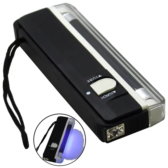 Us Seller ~ Handheld Portable Uv Blacklight 6 Inch Flashlight ~ Free Shipping