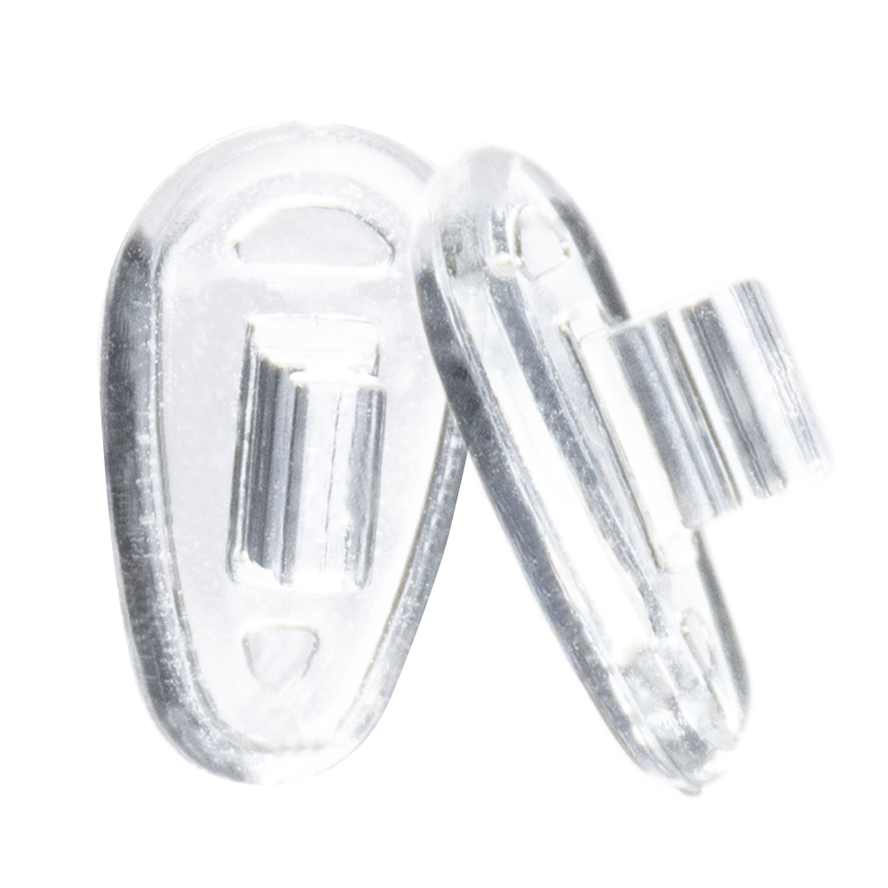 GMS Optical 11mm Tear Drop PushIn Silicone Nose Pads for Glasses