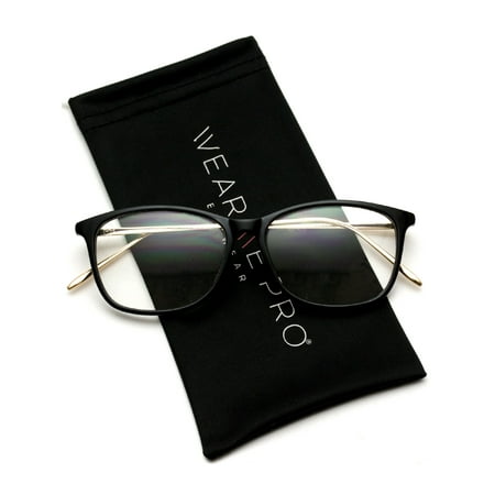 WearMe Pro - Rectangular Slim Elegant Fashion Clear Glasses