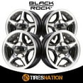 thumbnail image 3 of 13x5 Black Rock 922MB Crosstrax Trailer Machined Wheel 5x4.5 (0mm), 3 of 5