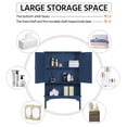 thumbnail image 5 of Alden Design Wooden Over-the-Toilet Bathroom Storage Cabinet for Bathroom, Navy Blue, 5 of 6