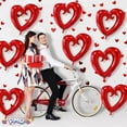 thumbnail image 5 of PMU Heart Shaped 24 Inch Open Center Mylar Balloon, Red Pkg/10, 5 of 7