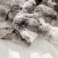 thumbnail image 4 of MJIAexp Faux Fur Throw Blanket for Couch, Cozy Soft Plush Thick Fuzzy Comfy Bubble Blanket and Fuzzy Plush Rabbit Fur Blanket for Sofa Bedroom Living Room, 60" x 80"-Tie-dye Gray, 4 of 9