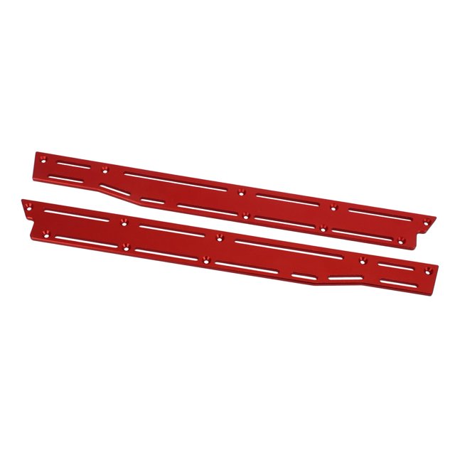 RC Car Skid Plate, Aluminum Alloy Skid Plates Refined Appearance Excellent Bearing Capacity For 1/8 Remote Control Car Red,Black