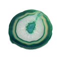 thumbnail image 4 of 6 Colors Irregular Agate Geode Slice Polished Crystals Coaster Cup Mat Wedding Party Favors Home Decoration Accents - 80-100mm - Green, 4 of 10