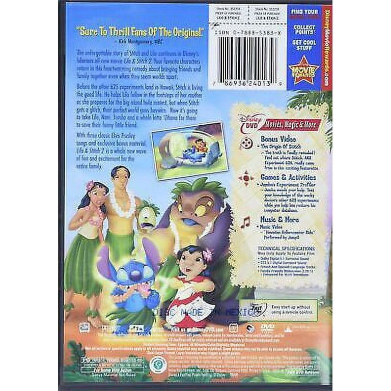 Lilo & Stitch 2: Stitch Has a Glitch (DVD) - Walmart.com  Lilo stitch,  Walt disney pictures, Mejores peliculas de netflix