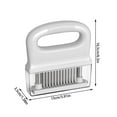 thumbnail image 3 of Kitchen Meat Tenderizer Tool,Ultra Sharp Needle Blades Stainless-Steel,Heavy-Duty Kitchen Gadgets,Hand Held Meat Tenderizer Needle Tool,Cooking Gadget for Steak, Veal, BBQ, 3 of 5