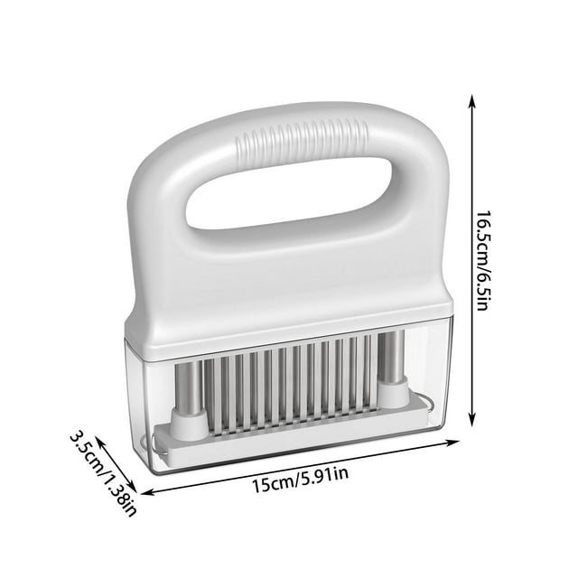 fheaev Meat Tenderizer With 48 Stainless Steel Blades Tenderizing Steak Chicken Beef Fish Pork Removable And Washable Tenderizer