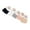 A, variant on 5 Pairs Invisible Toe Separator Cotton Half Socks Nonslip Forefoot Pads for Women's Pumps and Stilettos High Heel