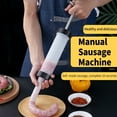 thumbnail image 6 of Pp Material Enema Device/ Sausage Stuffer Homemade Manual Sausage Maker Fast Meat Filling Machine Grade Kitchen Sausage Stuffer Tool For Household Use (3 Stuffing Tubes), 6 of 8